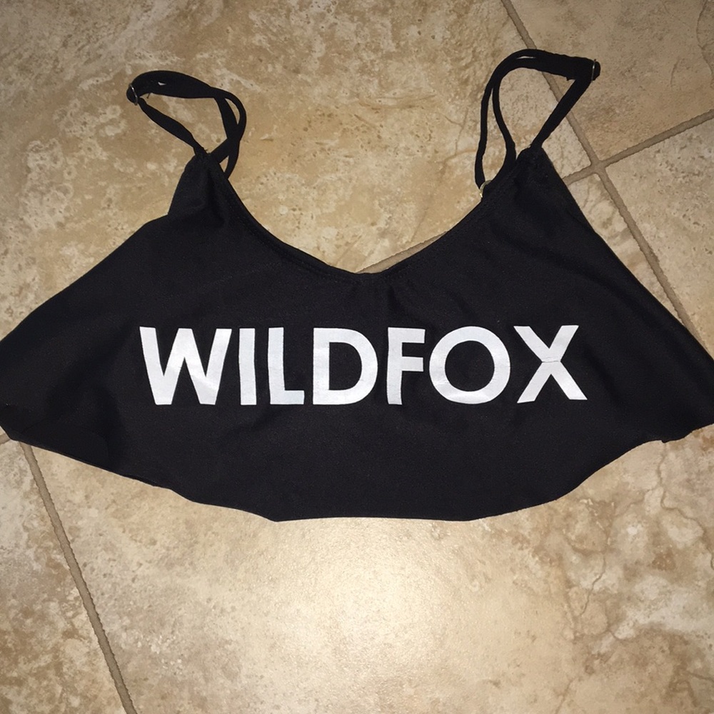 Wildfox Black Bikini Top
